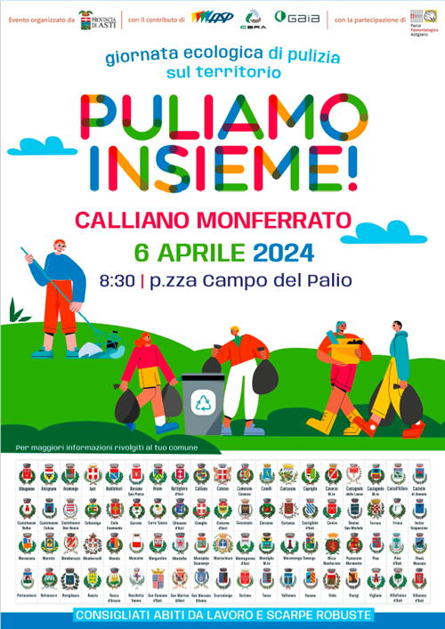 PULIAMO INSIEME Calliano M.to 6 aprile 2024